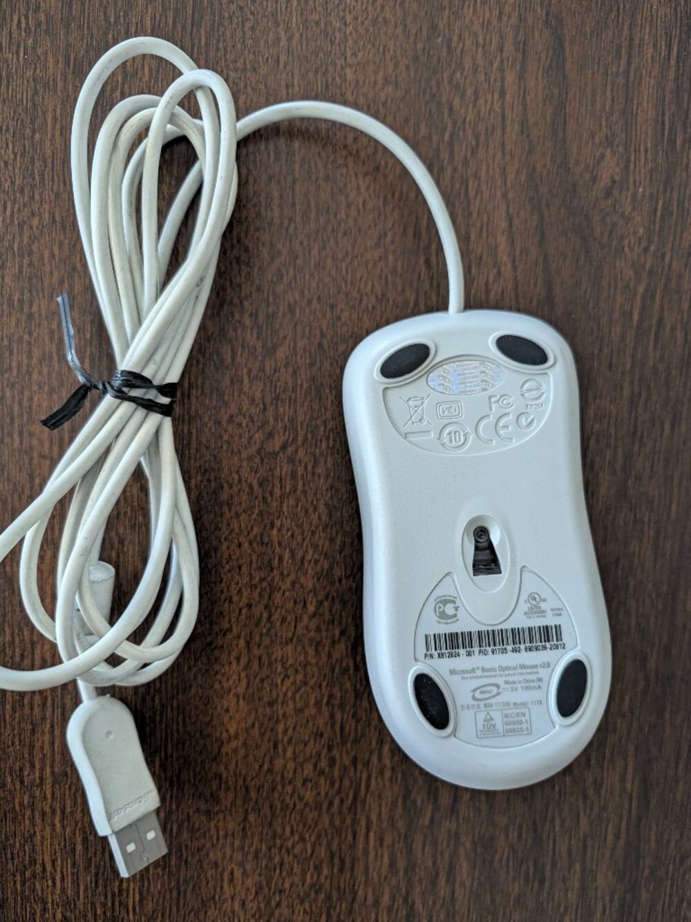 EUC microsoft PC basic Optical Mouse v2.0 / USB connection - Picture 2 of 3